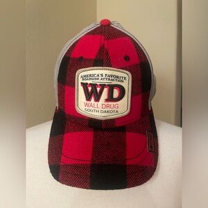 NWOT New WALL Drug Buffalo Plaid Womens Baseball Hat adjustable